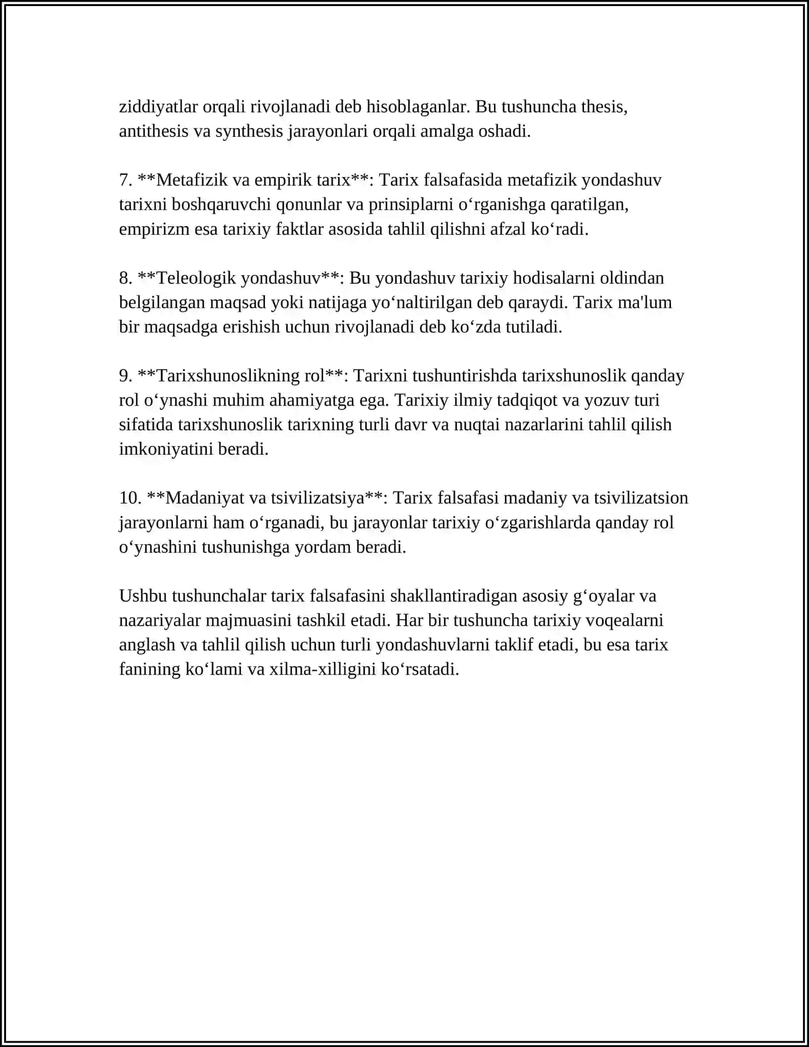 TARIX FALSAFASI VA FALSAFA TARIXI UYGʻUNLIGI 4