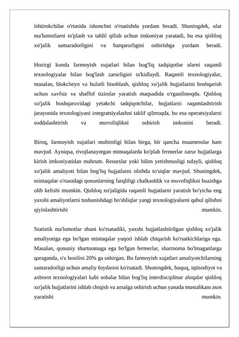 Farmoyish xujatlari va raqamli texnologiyalar 4