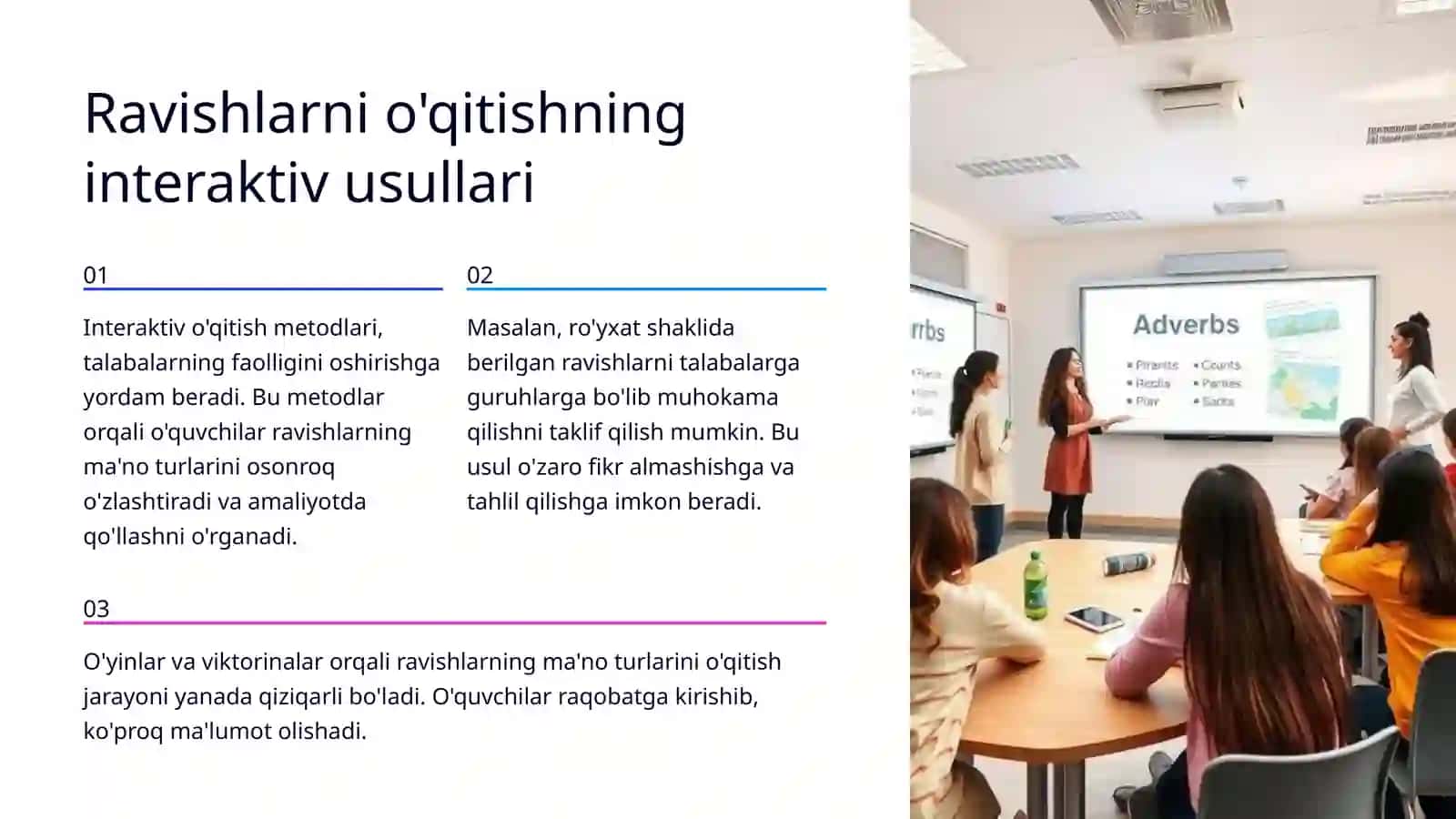 Ravishlarning ma'no turlarini o'qitishga doir metodlar 4