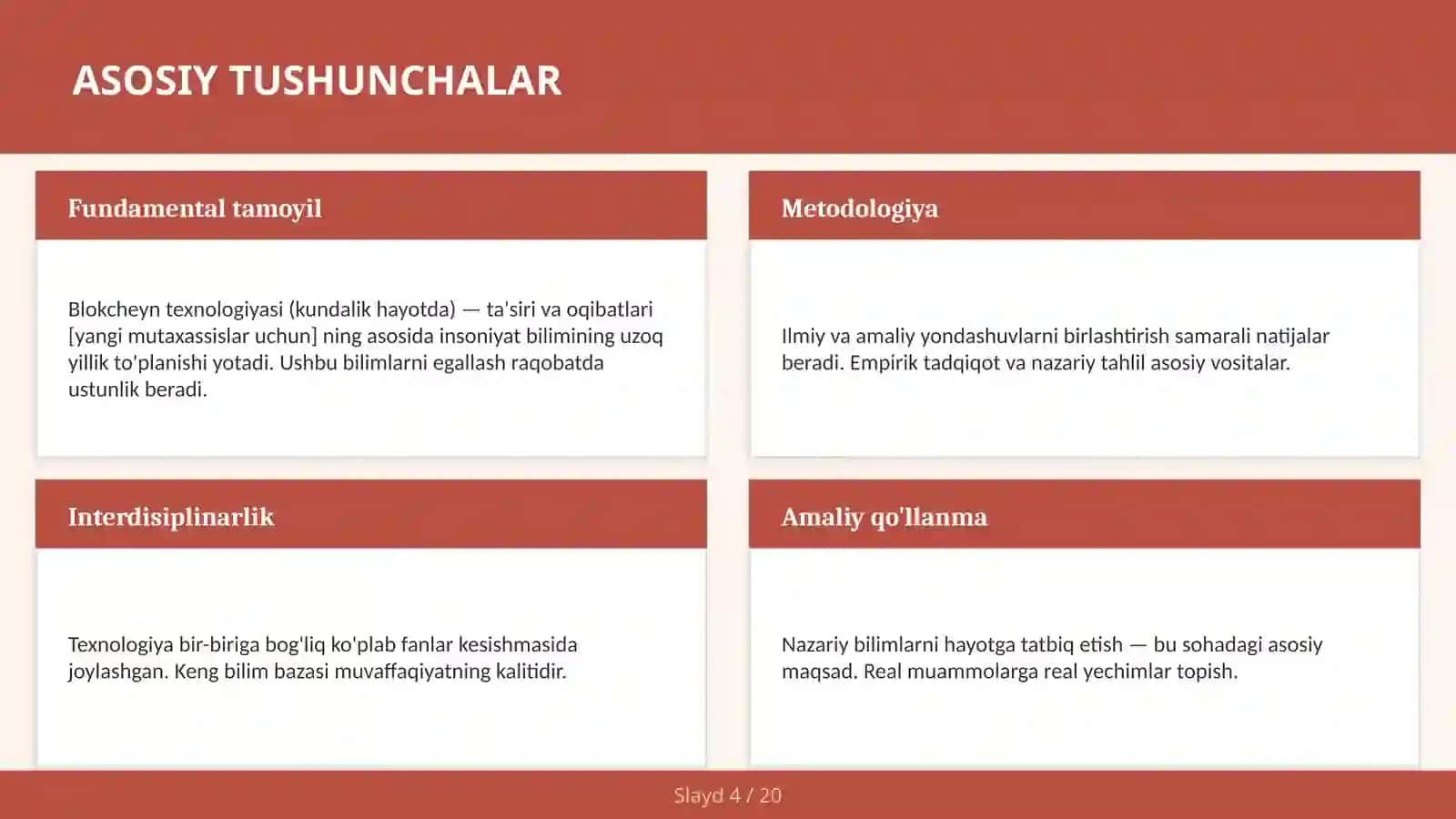 Blokcheyn texnologiyasi (kundalik hayotda) — ta'siri va oqibatlari [yangi mutaxassislar uchun] 4