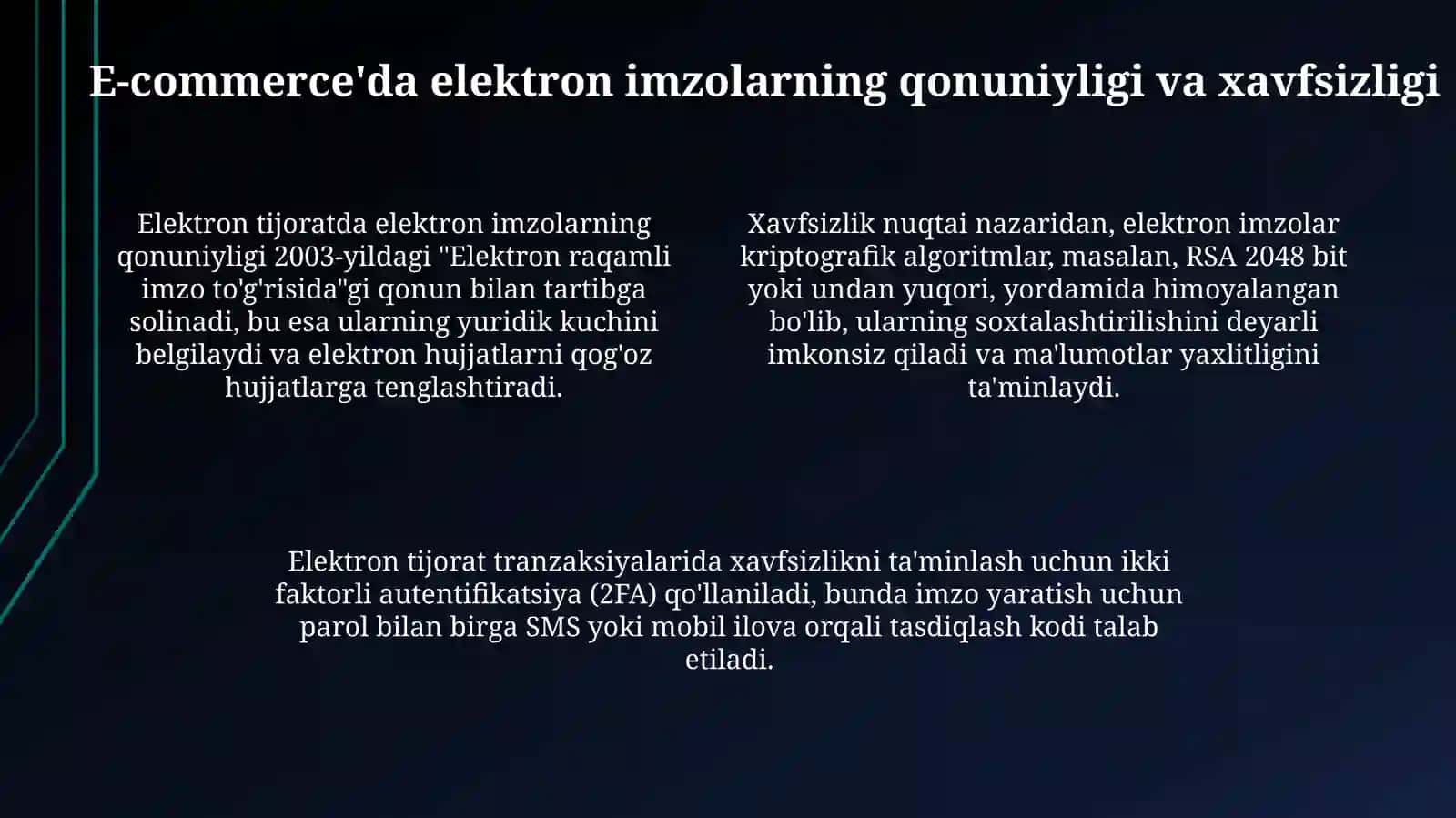 Elektron tijorat elektron imzodan foydalanish 4