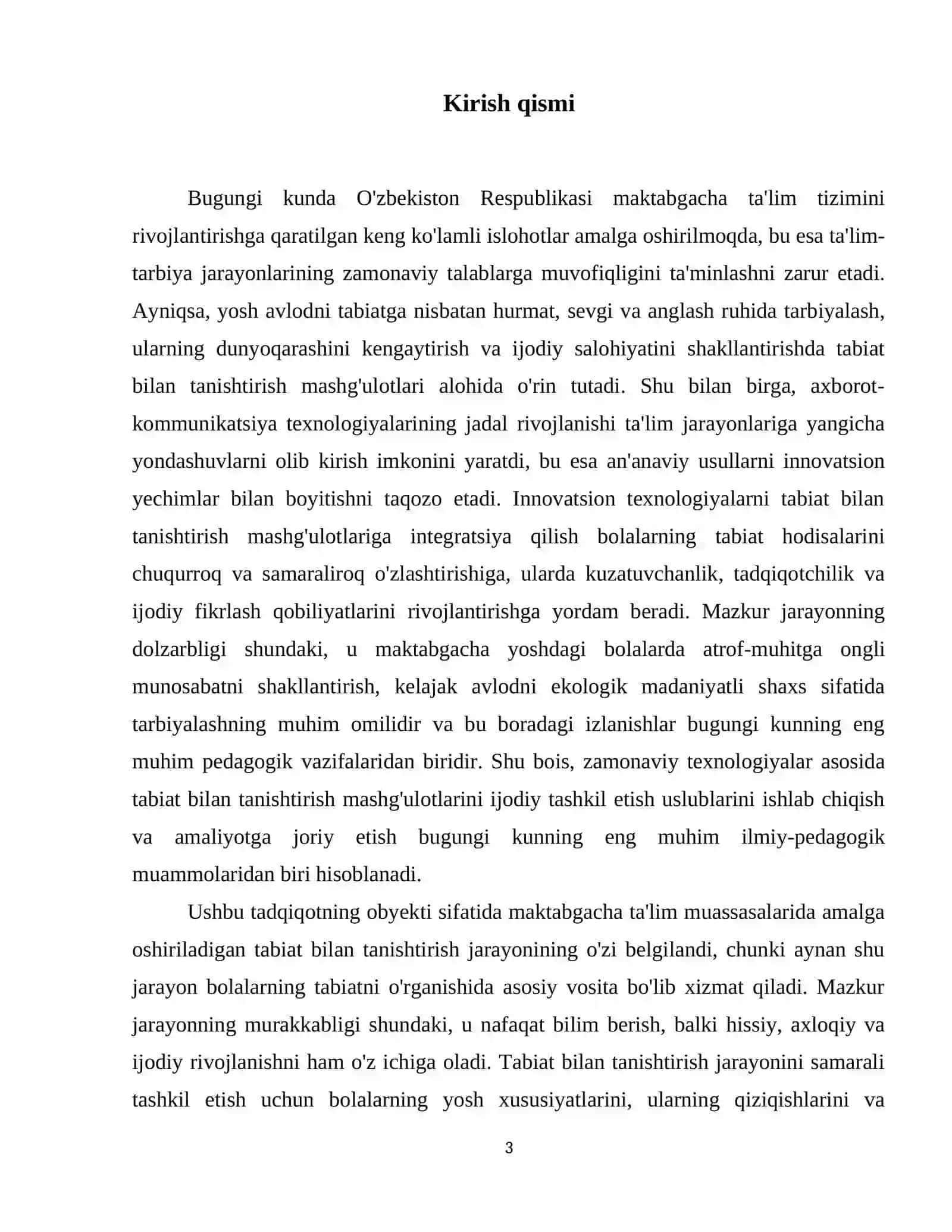 Innovatsion texnologiyalar asosida tabiat bilan tanishtirish mashğulotlarini ijodiy tashkil etish 4