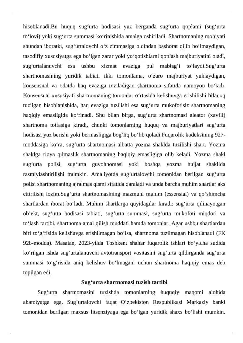 Sug‘urta shartnomasi 4