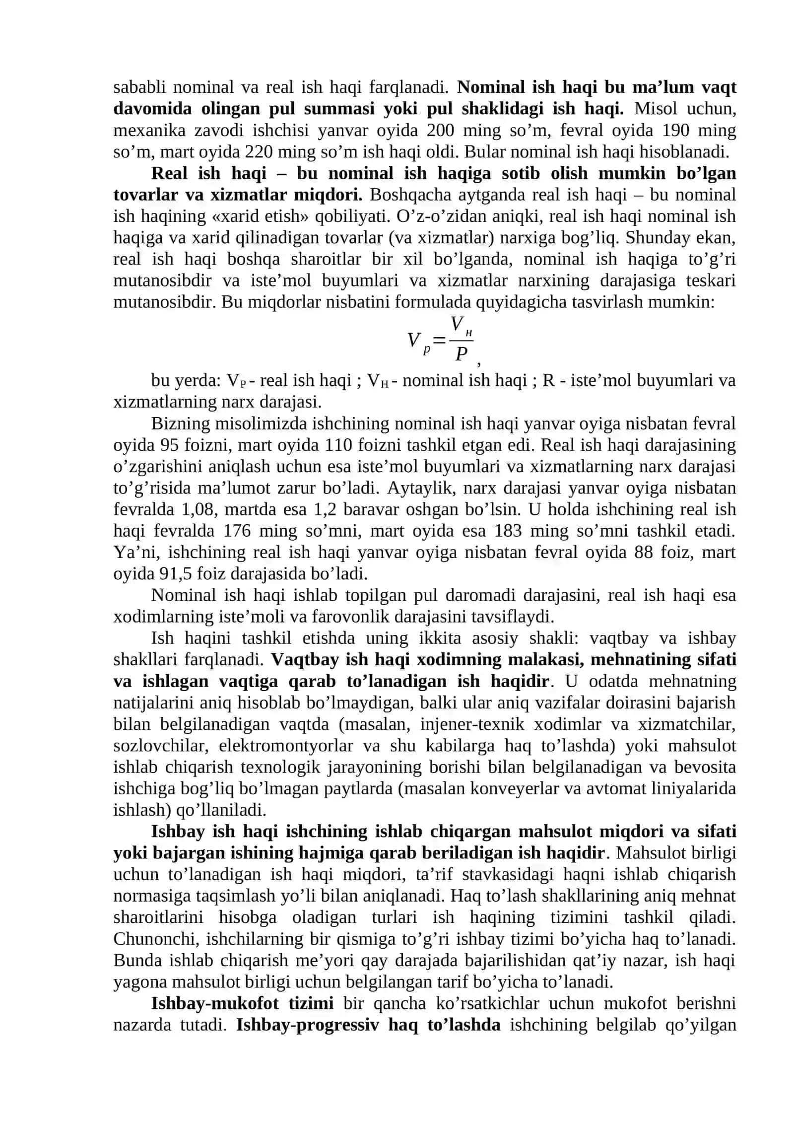 Raqobatning turli shakllarida ish haqining shakllanishi 4