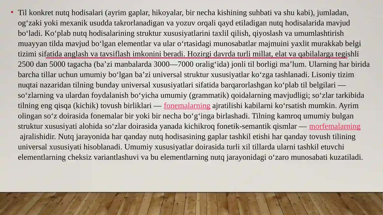 Tillarning paydo bo'lishi 4