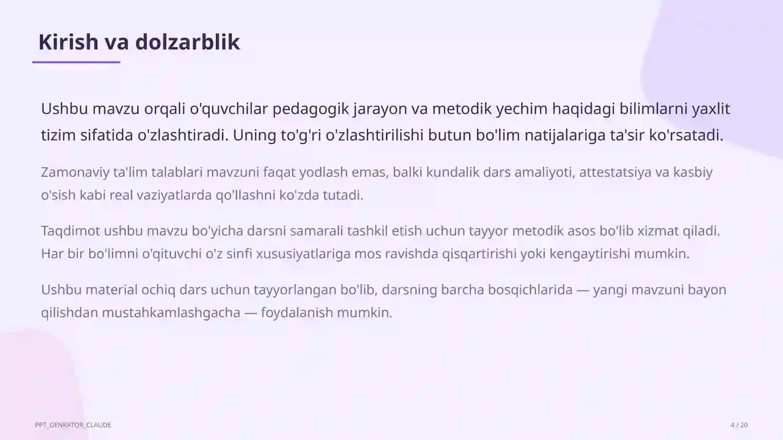 O'qituvchining nutq madaniyati va pedagogik muloqot 4