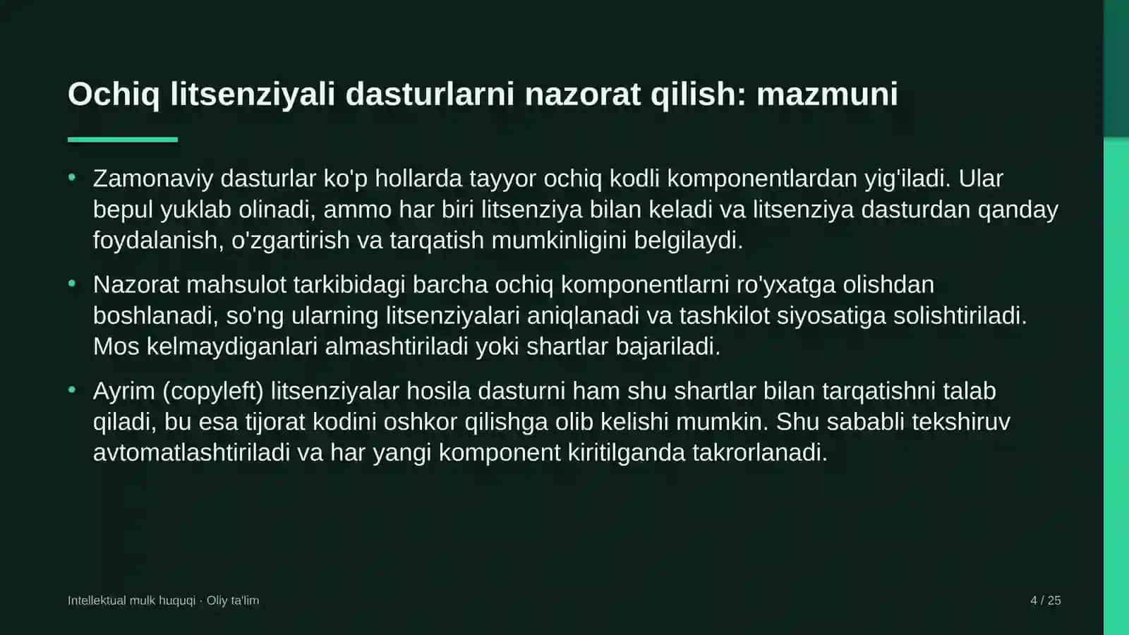 Bolalar shifoxonalarida ochiq litsenziyali dasturlardan foydalanishni nazorat qilish 4