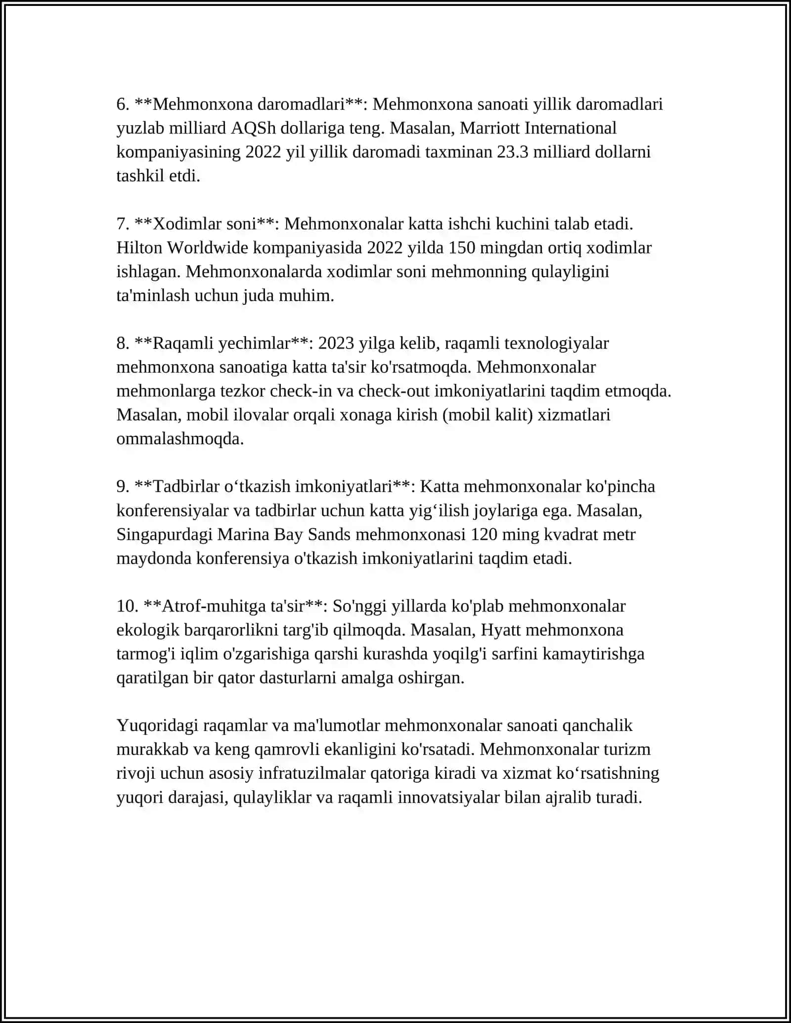 TURIZMDA JOYLASHTIRISH VOSTALARI 4