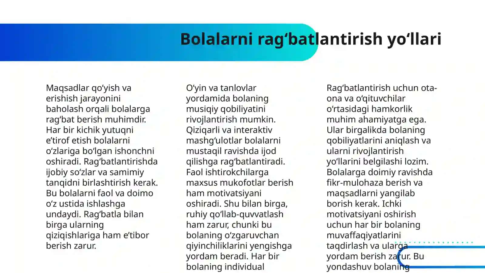 BOLALARNI MUSTAQIL MUSIQIY FAOLIYATINI TASHKIL ETISH 4