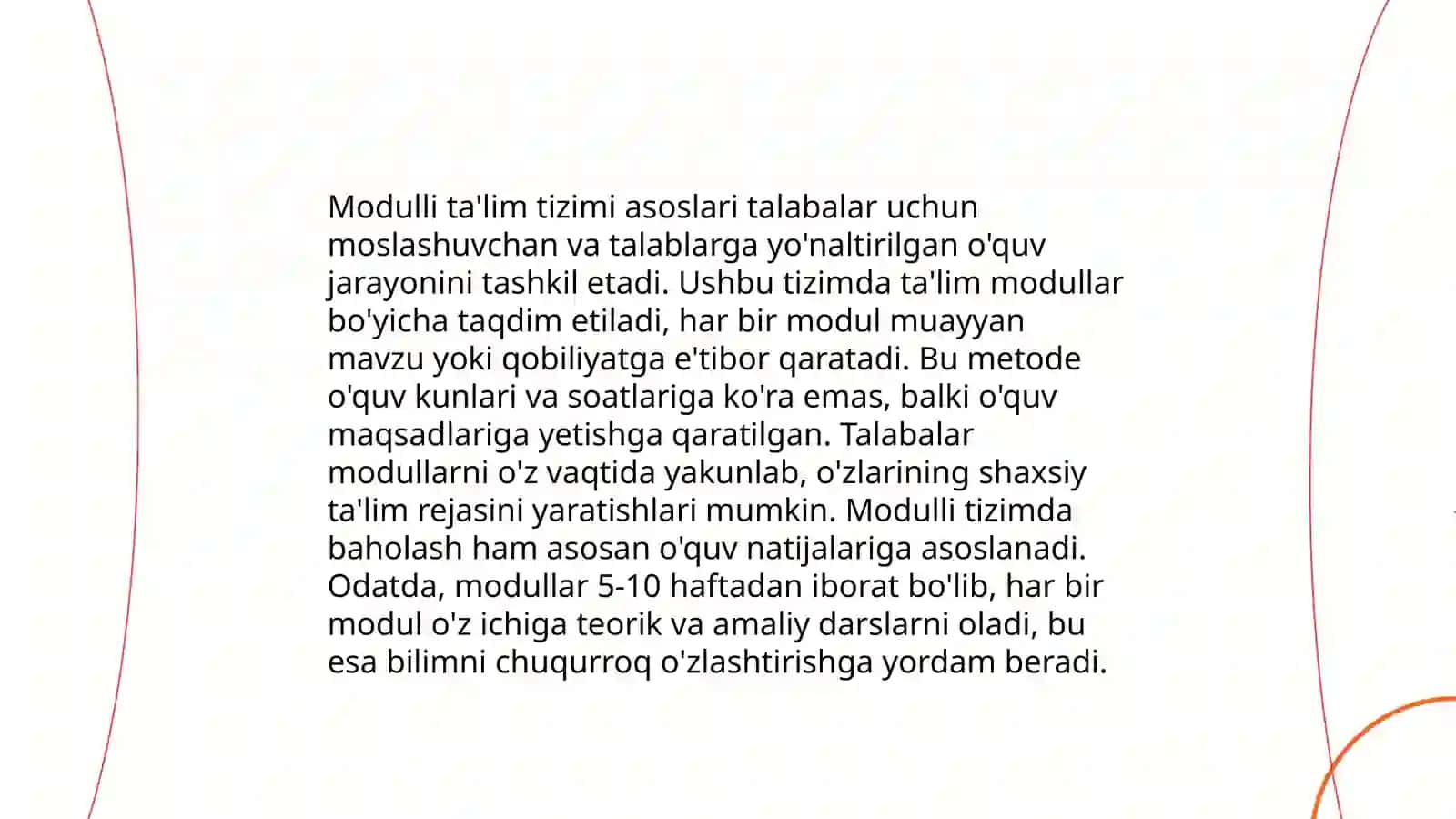 Zamonaviy ta'lim va modulli- kredit tizimi mohiyati 4