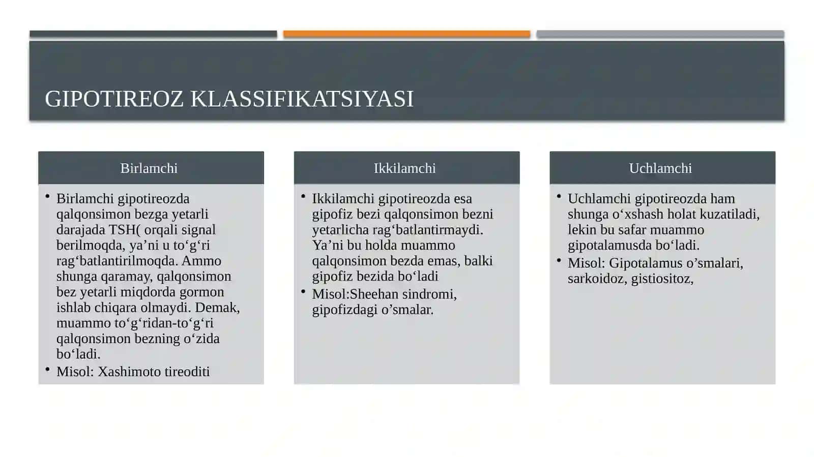 Endemik buqoq va gipotireoz patogenezi va davolash usullari 4