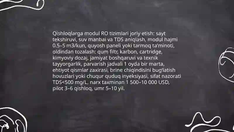 Chuchuk suvga aylanish g’oyalarini ishlab chiqish 4