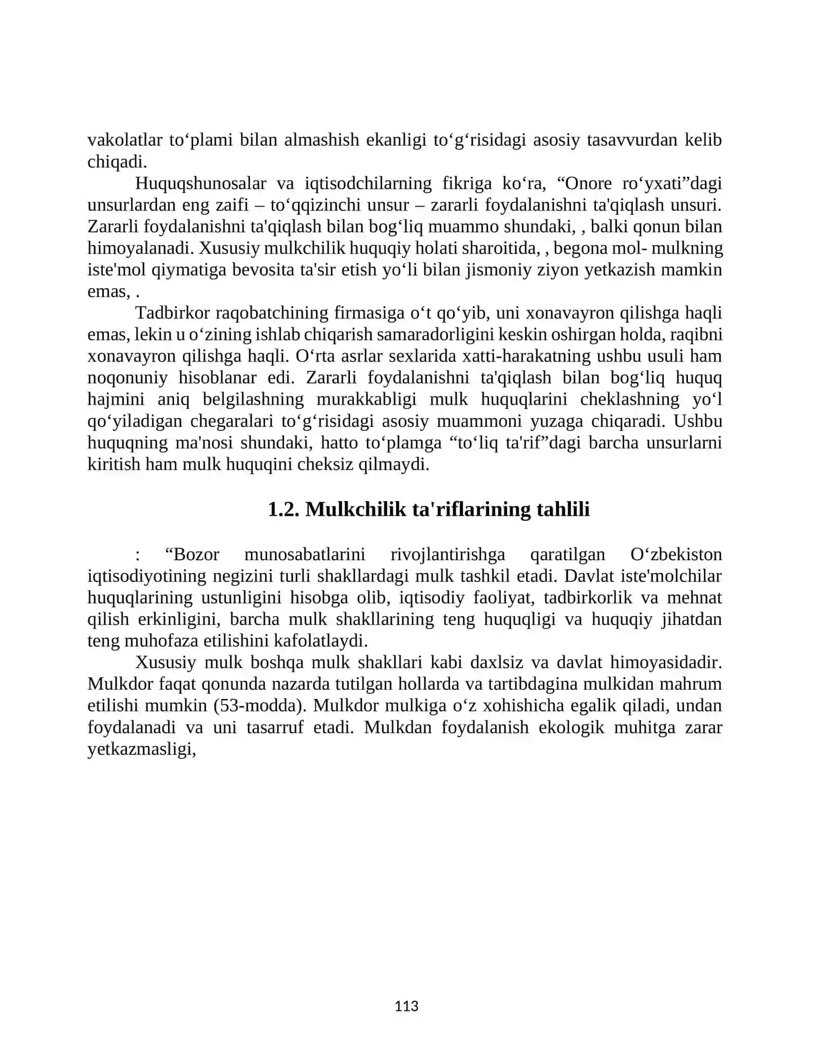 MULK HUQUQLARI NAZARIYASI VA MULKChILIK ShAKLLARINING RIVOJLANISh EVOLYUSIYASI 4