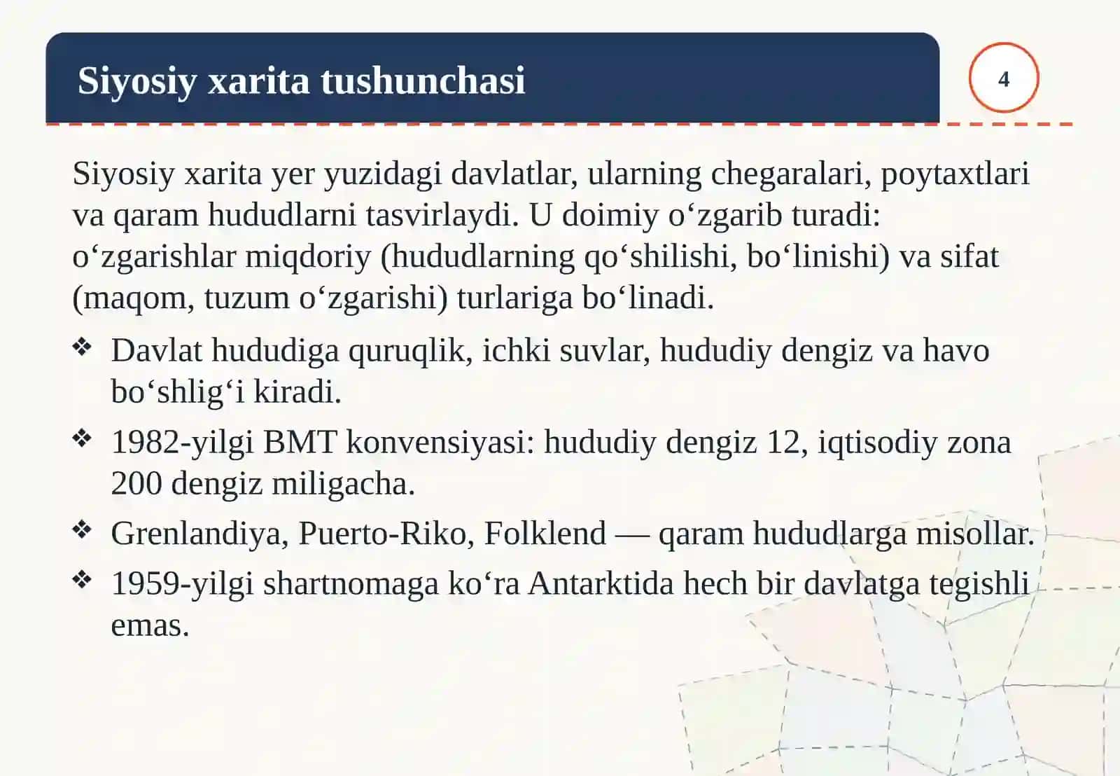 Jahon mamlakatlarining hududiy bo‘linishi 4