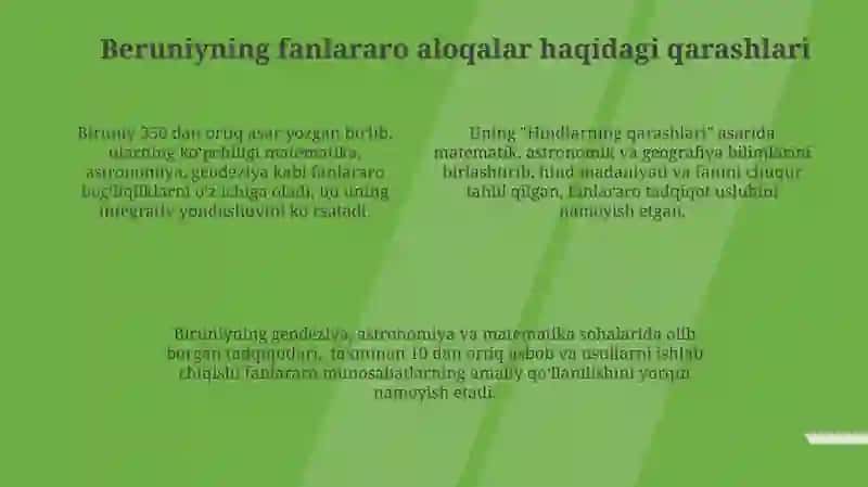 Abu Rayxon Beruniy Beruniyning pedagogik qarashlari 4
