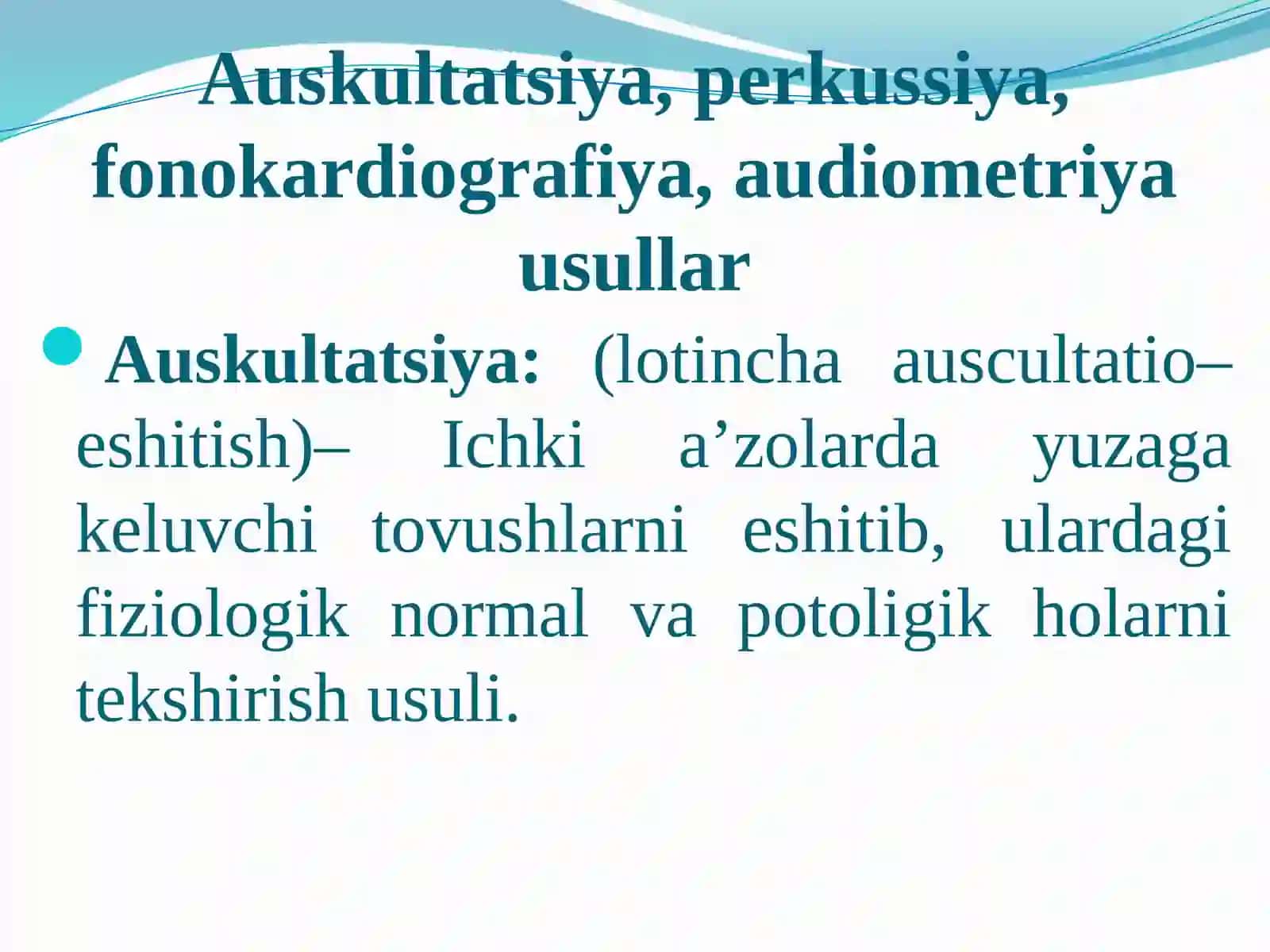 Eshitish biofizikasi elementlari 4