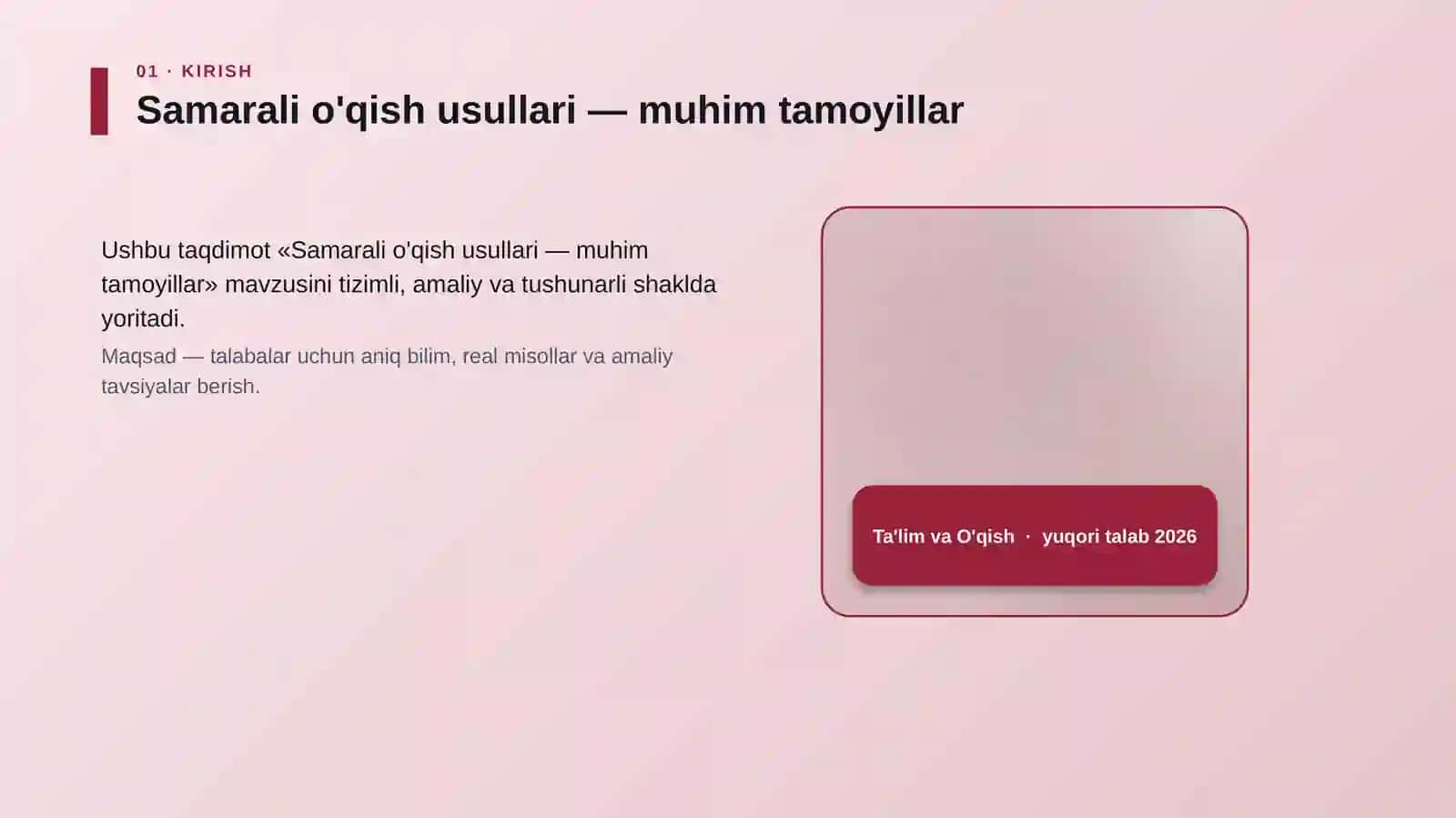 Samarali o'qish usullari — muhim tamoyillar 4