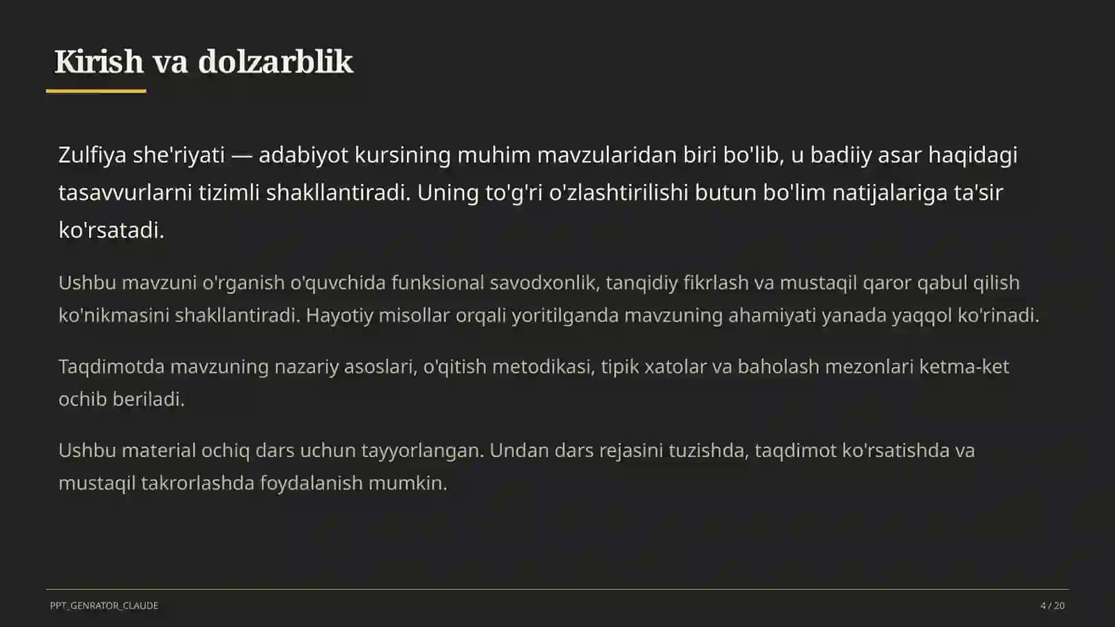 Zulfiya she'riyati (6-sinf) 4