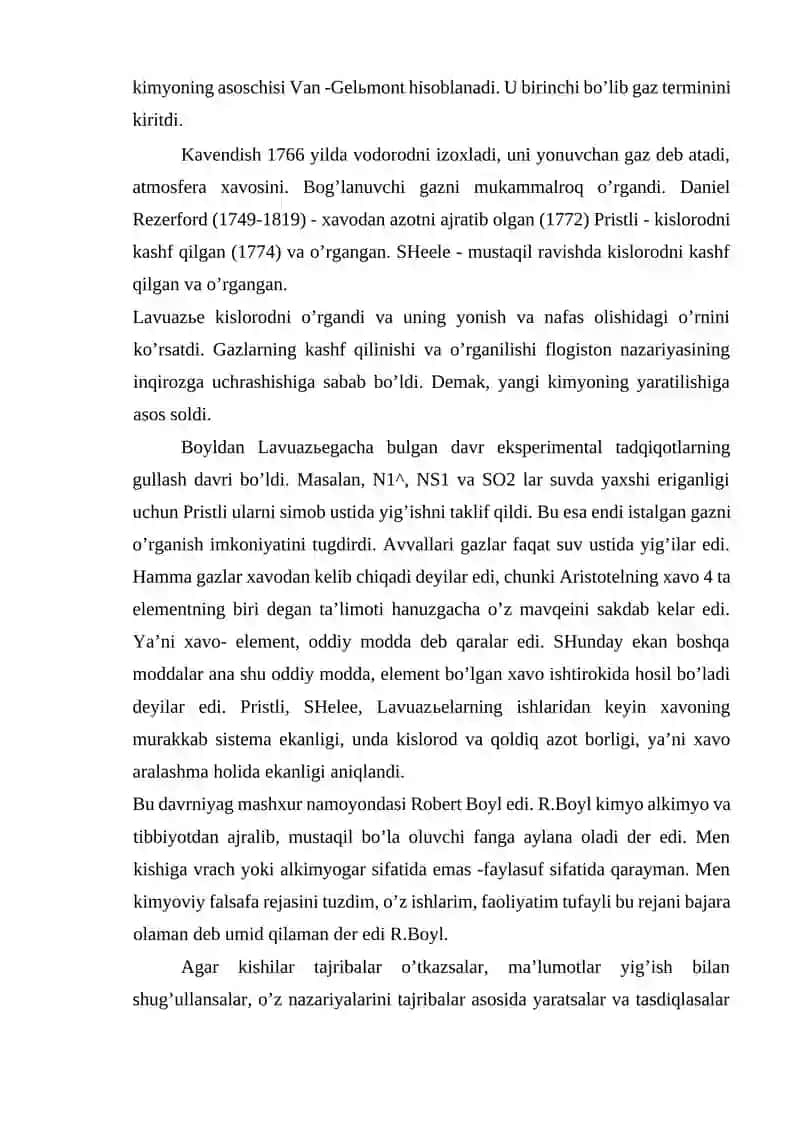 Kimyoviy oqimlarning birlashish davri 4