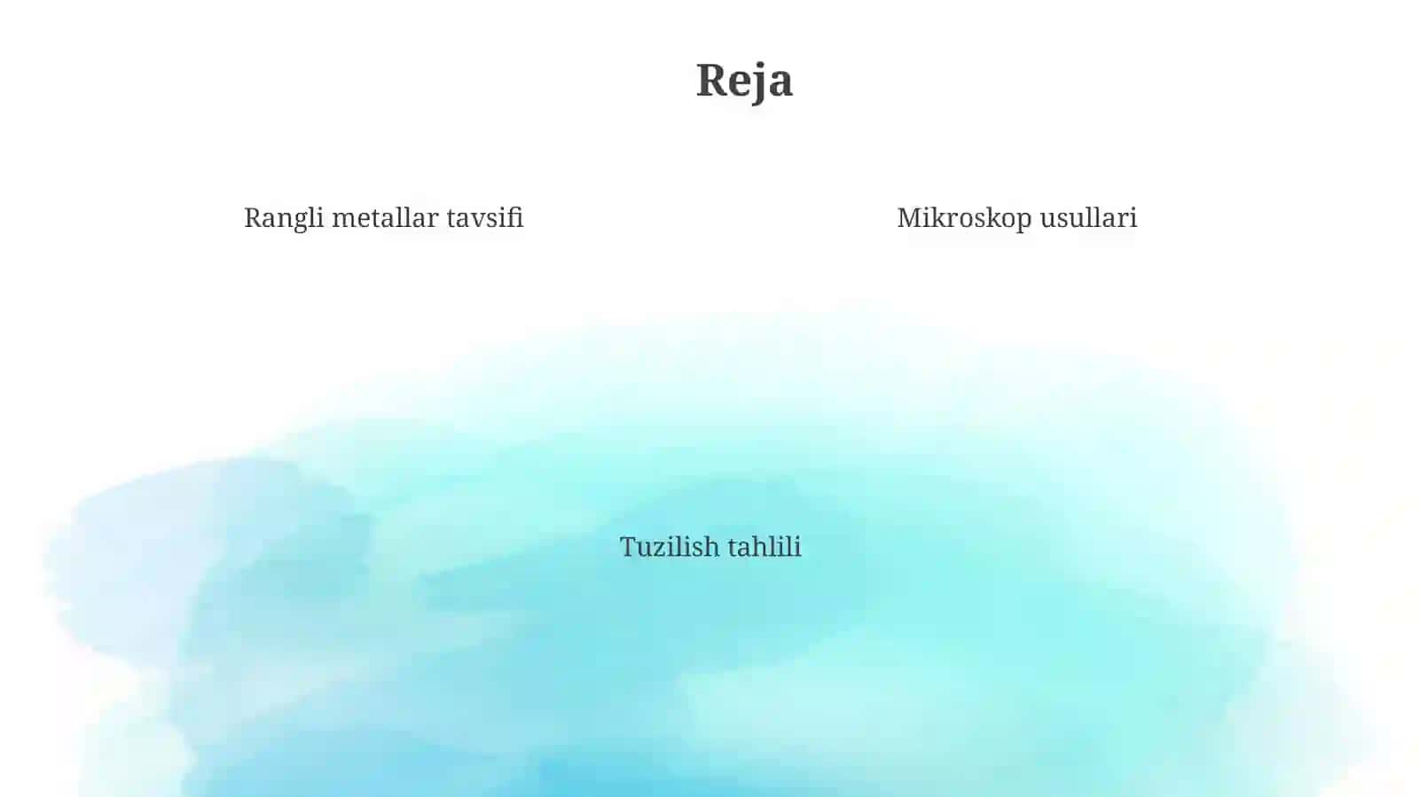 Ranglimetallar va ularning ichki tuzilishi 4