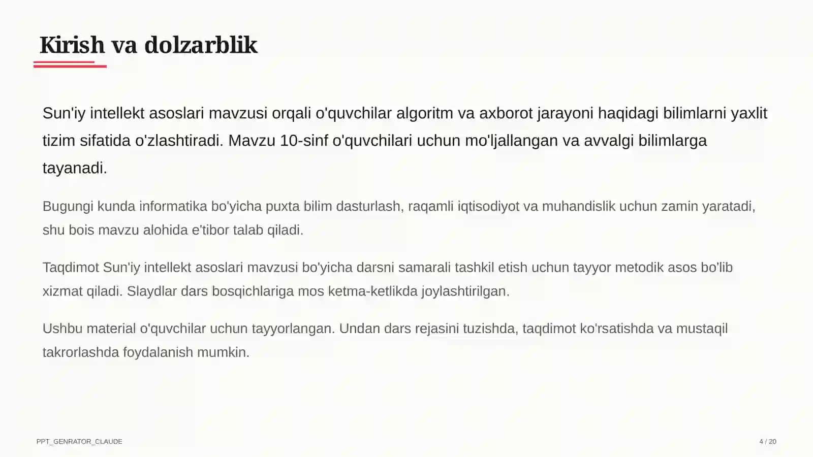 Sun'iy intellekt asoslari (10-sinf) 4
