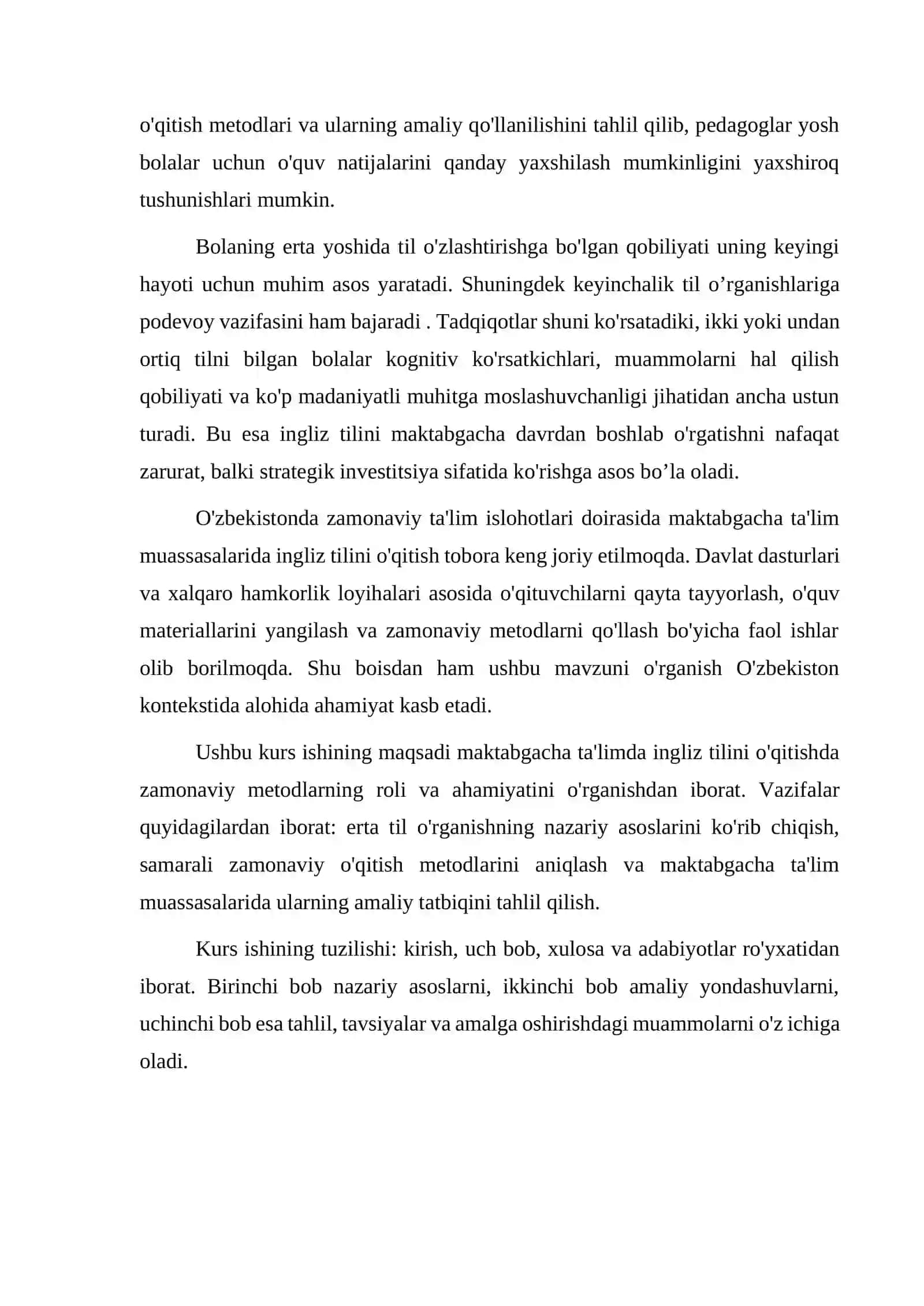 MAKTABGACHA TA'LIMDA INGLIZ TILINI O'QITISHNING ZAMONAVIY METODLARI 4