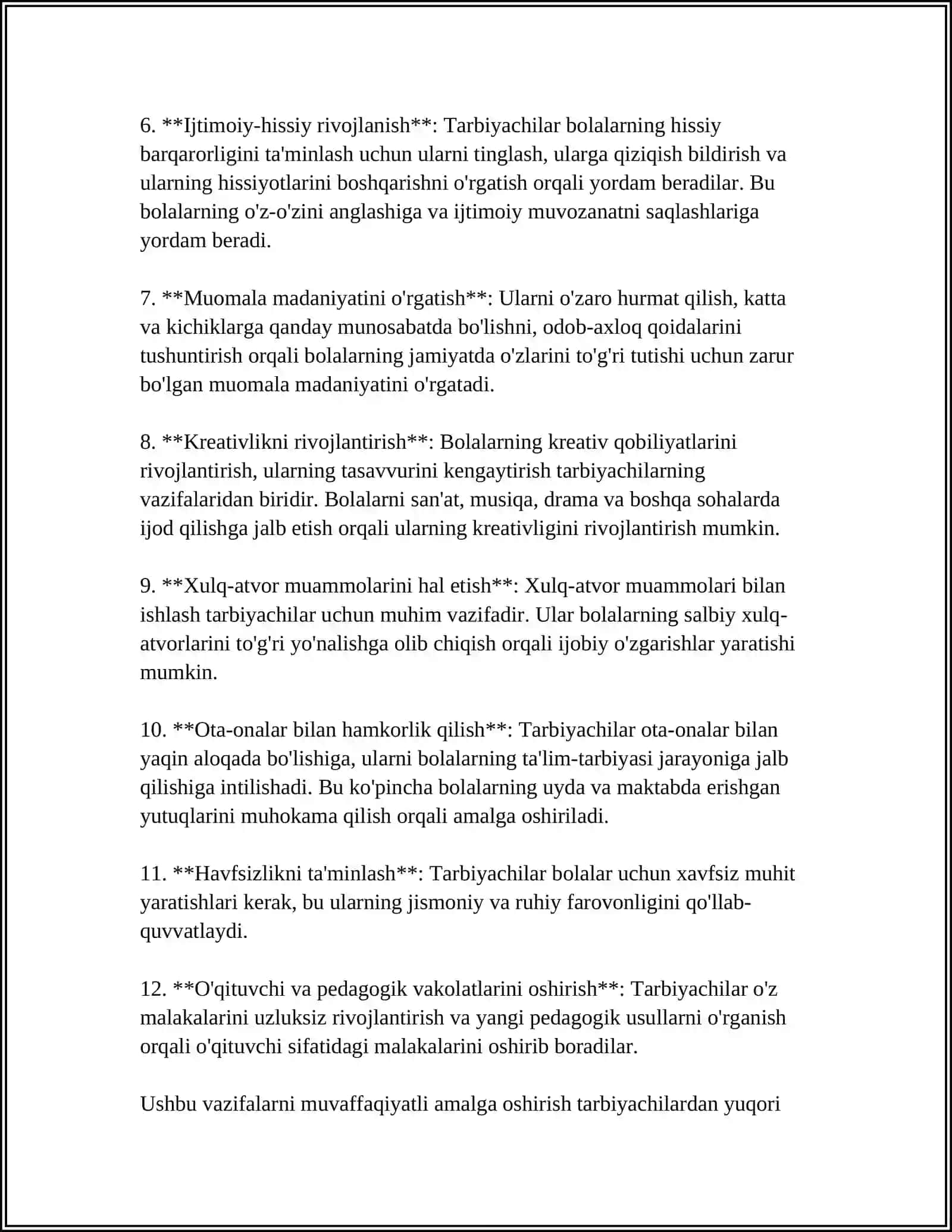 ILK YOSHDAGI BOLALAR BILAN ISHLAYDIGAN TARBIYACHINING ISH HUJJATLARI HAQIDA UMUMIY TUSHUNCHA 4