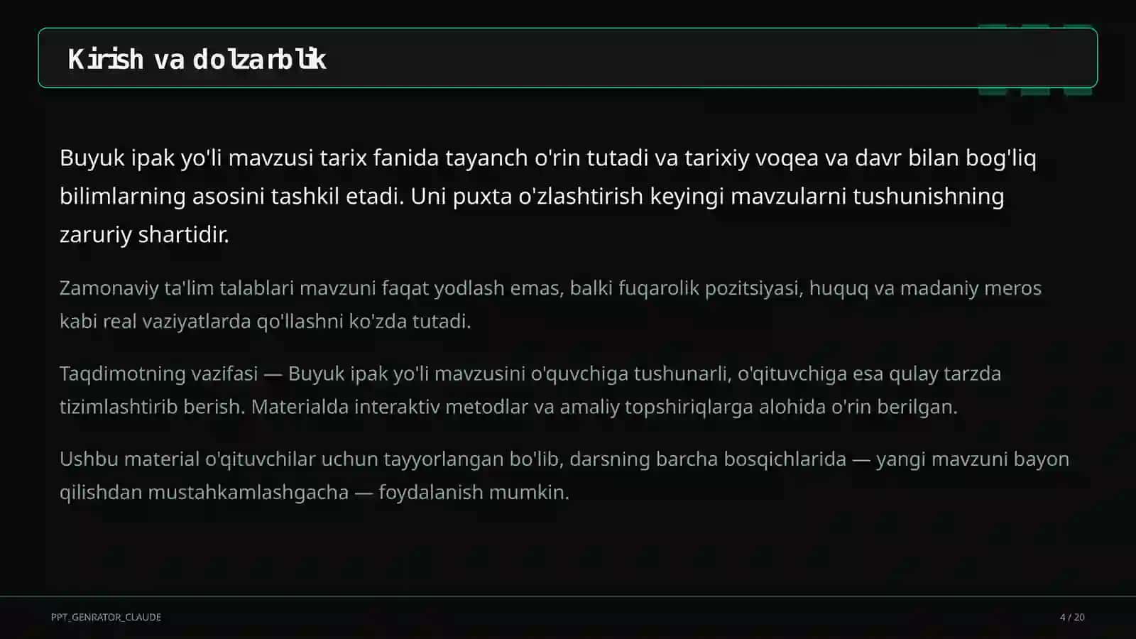 Buyuk ipak yo'li (5-sinf) 4