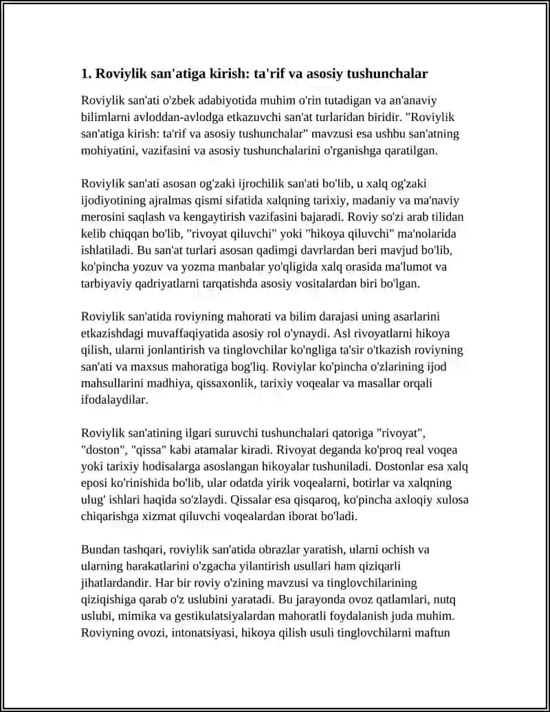 ROVIYLIK SAN'ATI HAQIDA TUSHUNCHA 4