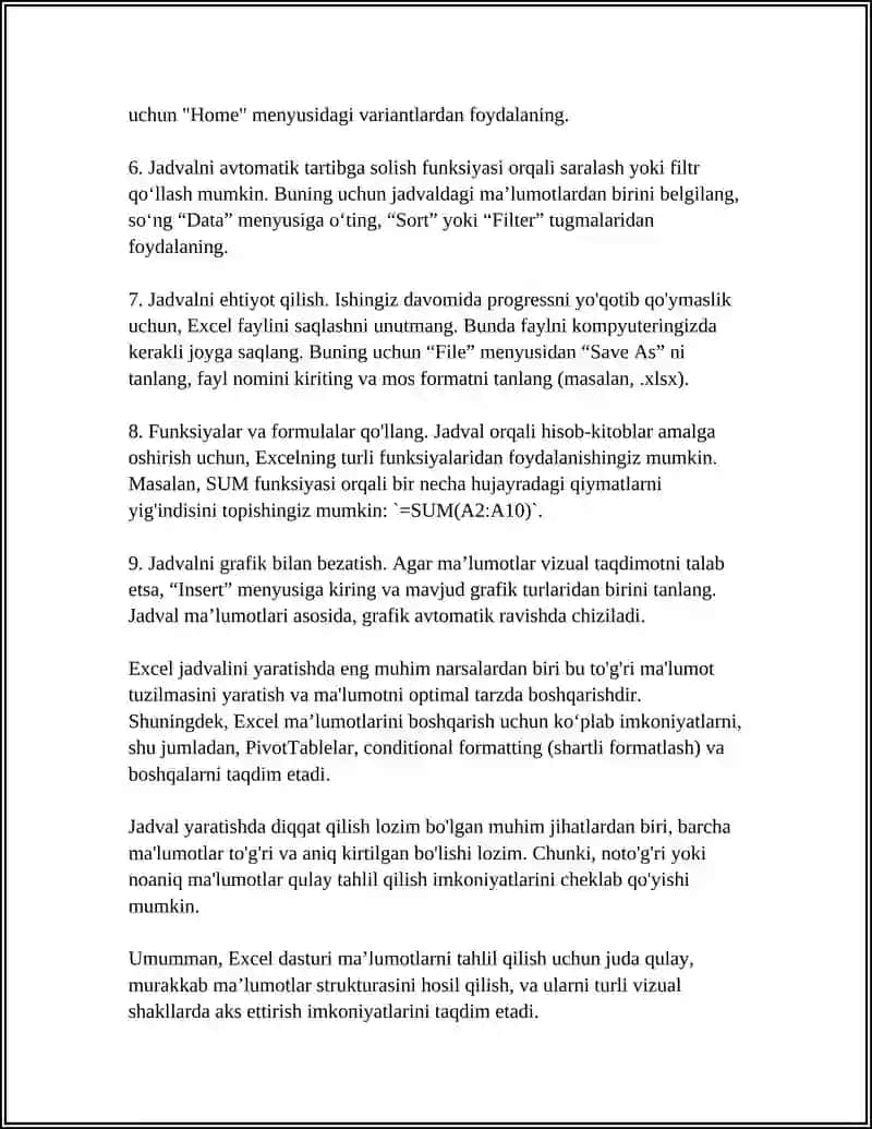 EXCEL 4