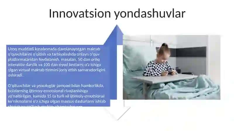 Shifoxonalarda uzoq davolanuvchi maktab oʻquvchilarini talim va tarbiyalash konsepsiyasi 4