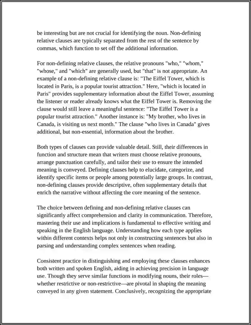 MUSTAQIL ISH: RELATIVE CLAUSES 4