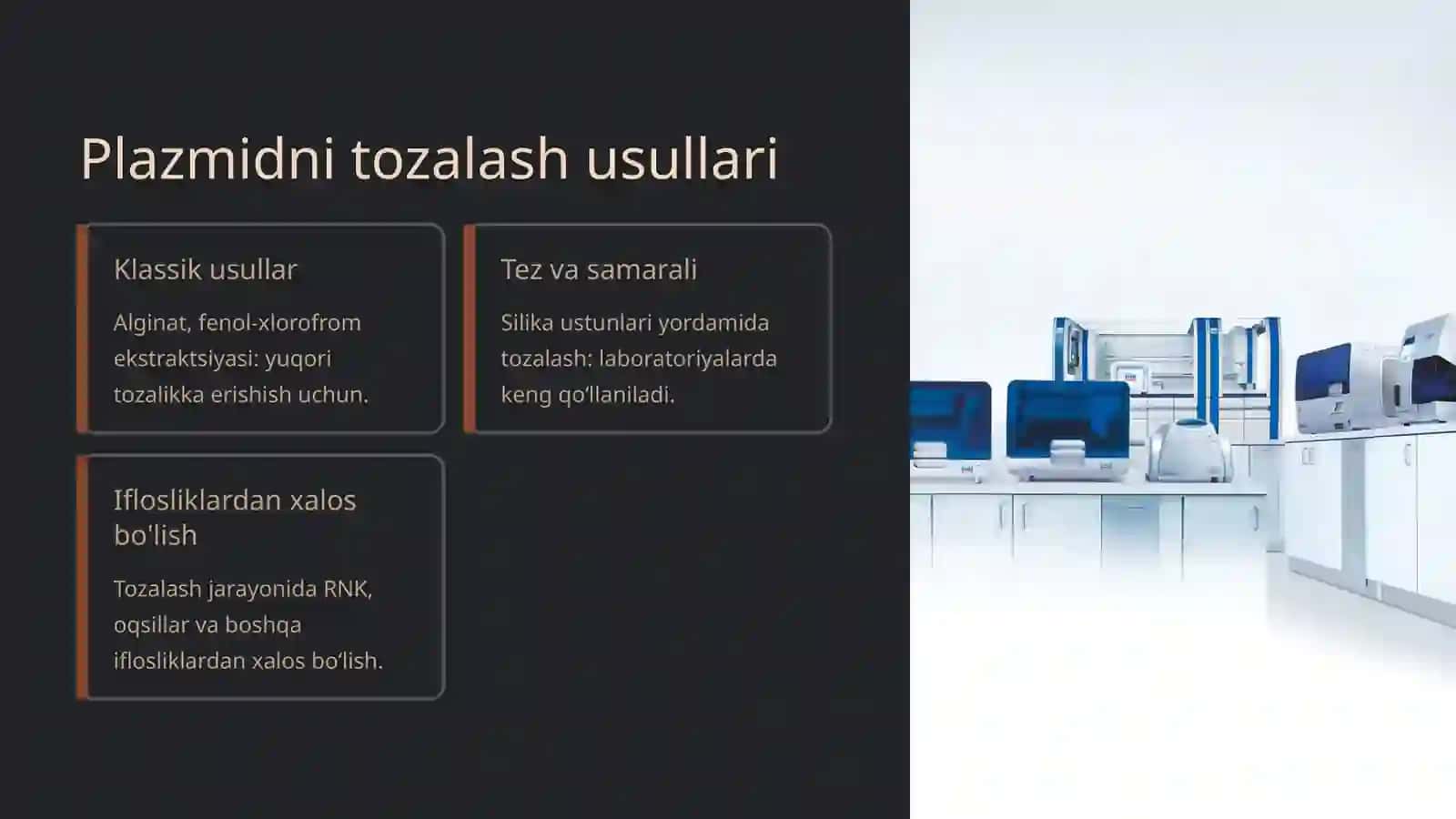 Plazmidlarni ajratish, tozalash va vektor konstruktsiyasi 4