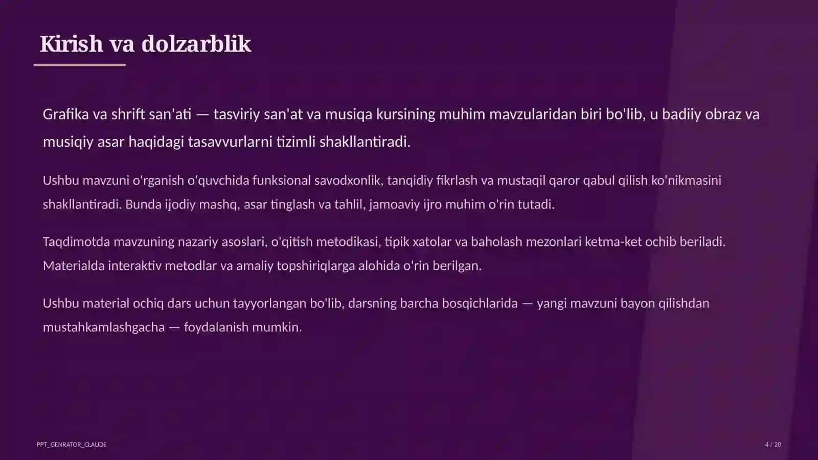 Grafika va shrift san'ati (6-sinf) 4