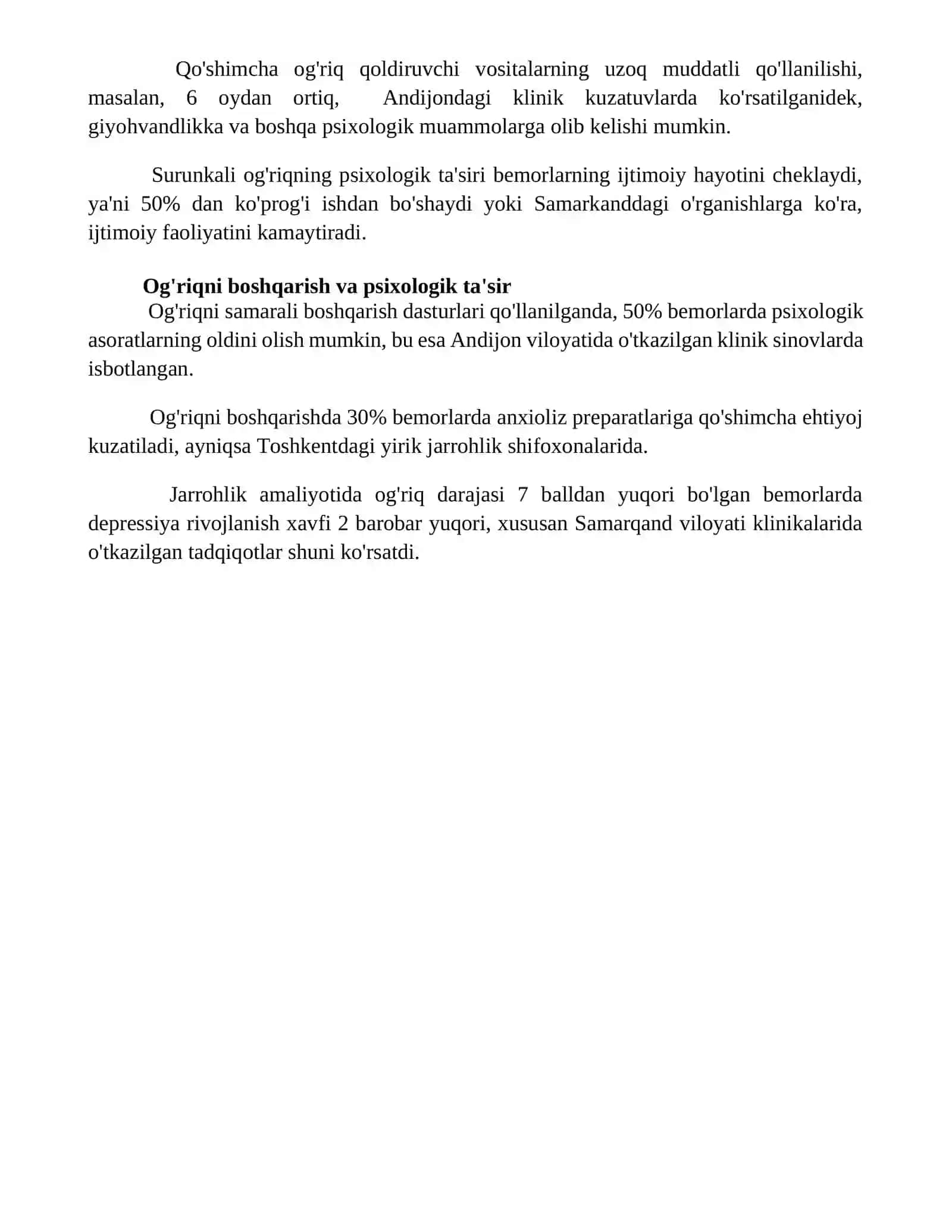 Jarrohlik bõlimlaridagi bemorlar psixalogiyasi masalalari 4