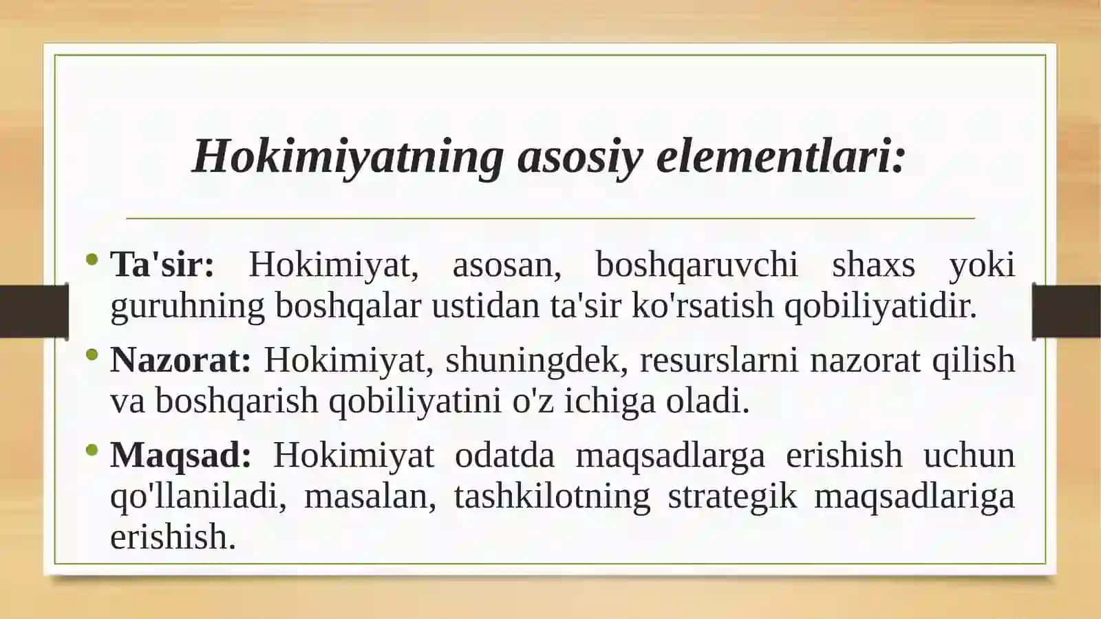 Tashkilotlarda hokimiyat fenomeni 4