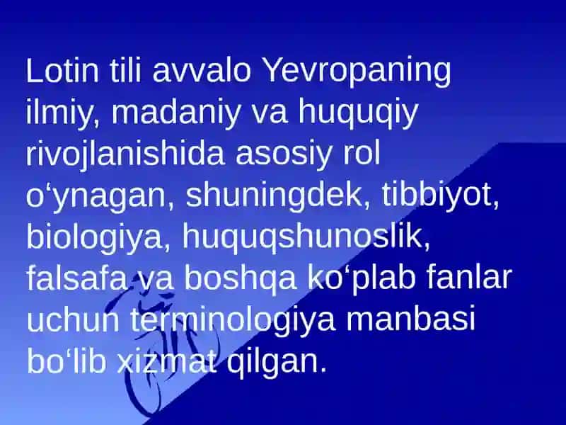 Lotin iboralarining hayotimizning barcha jabhalarida tutgan órni va Talabalar leksikasi 4