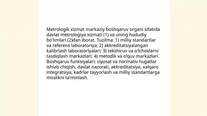 O'zbekiston Respublikasi metrologik xizmati 4