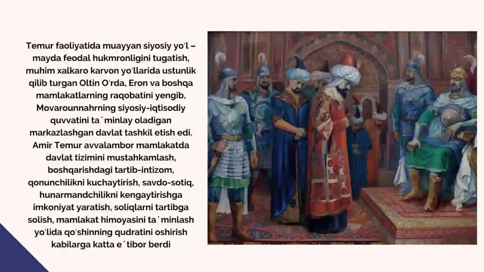 AMIR TEMUR hayoti vaijodi slayt 4