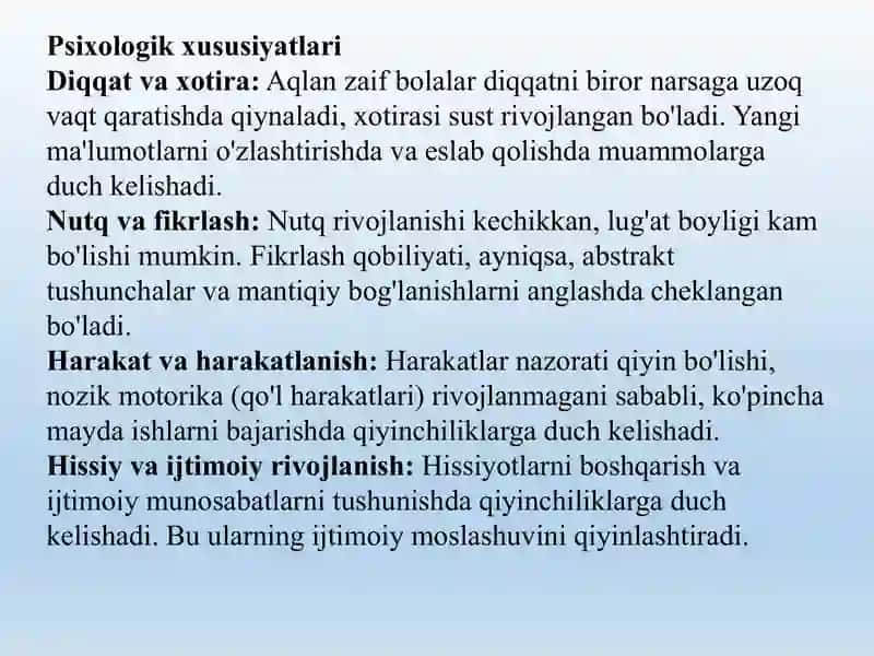 Aqlan zaif nogiron bolalar va ularning oilalari bilan ijtimoiy ish texnologiyalari 4