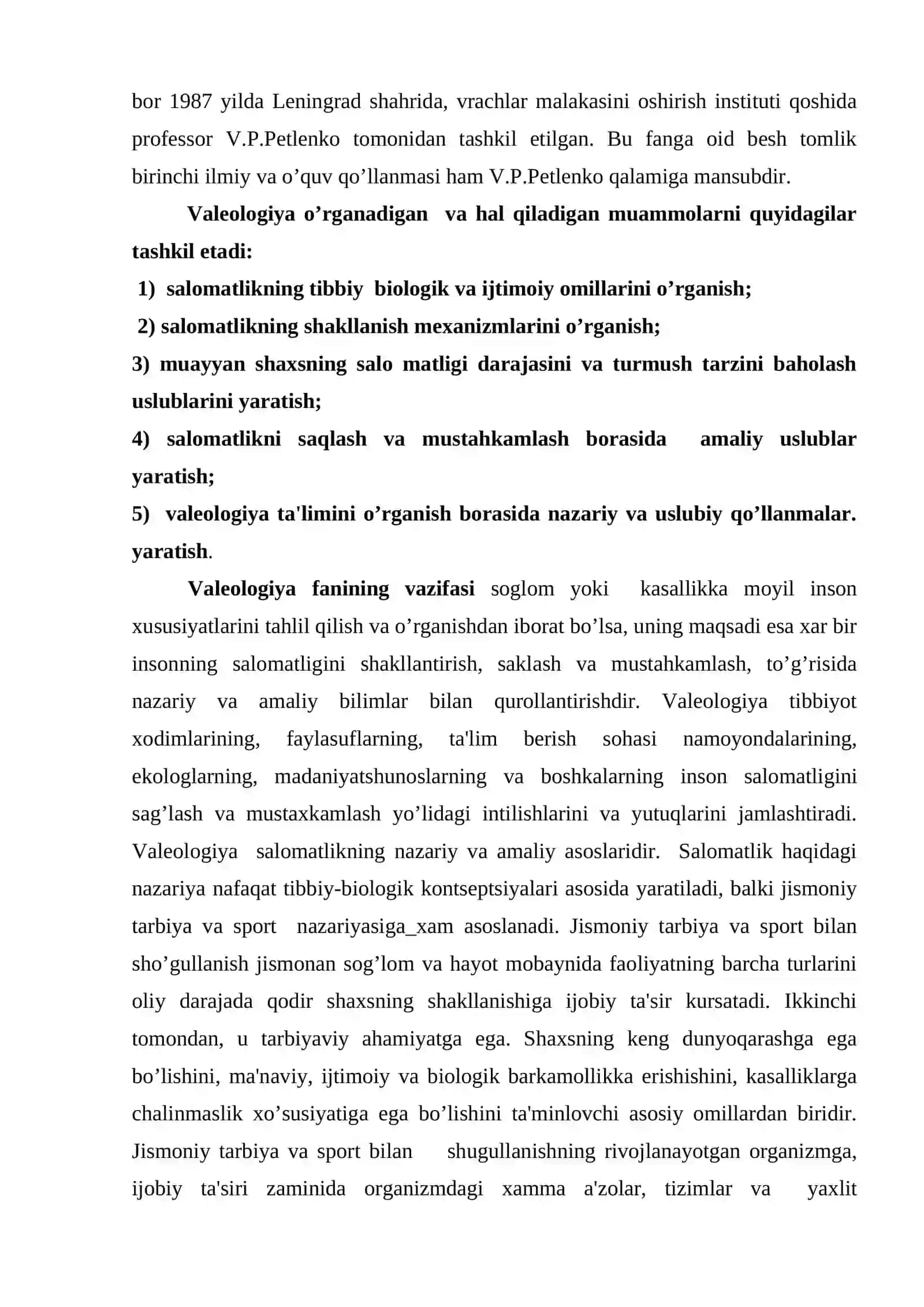 Valeologiya fani haqida ma'lumot 4