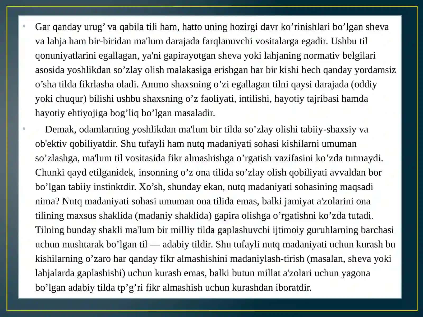 NUTQ MADANIYATINI EGALLASHNING USUL VA YO’LLARI 4