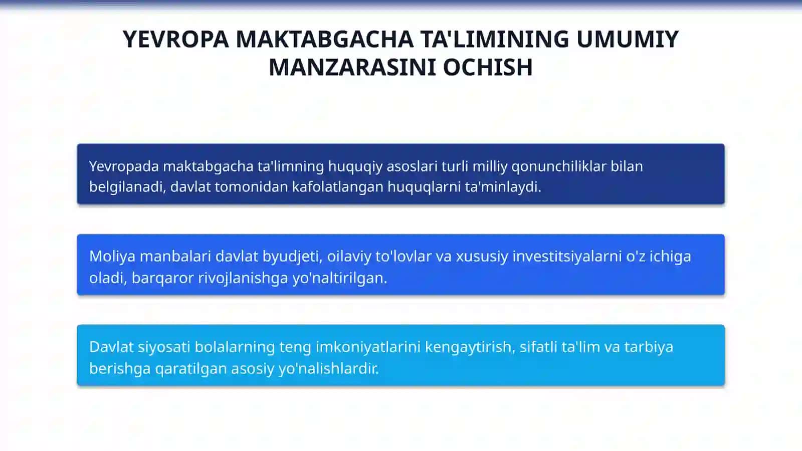Yevropa davlatlarining maktabgacha taʼlim tizimi va oʻziga xos xususiyatlari tahlili 4