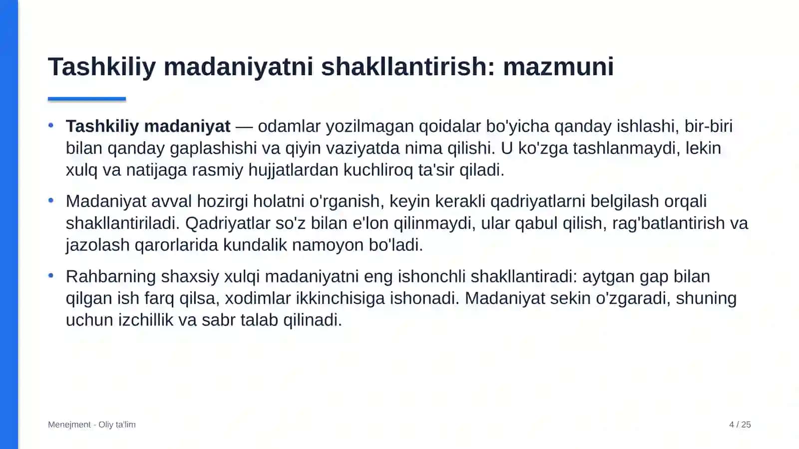 MENEJMENT · OLIY TA'LIM 4