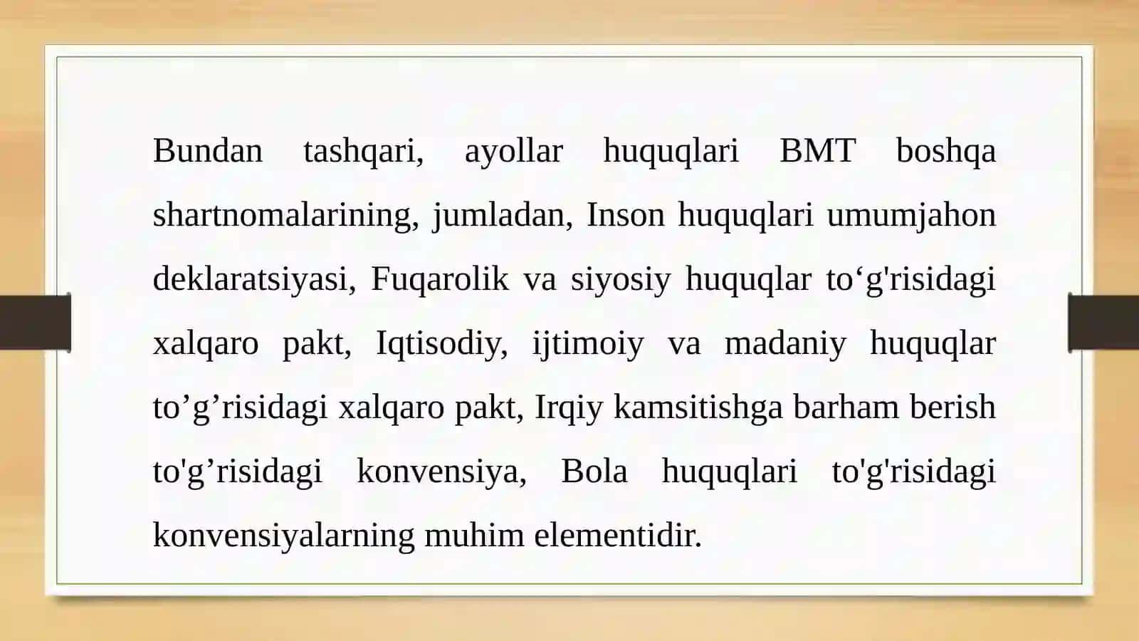 Ayollar va bola huquqlari 4