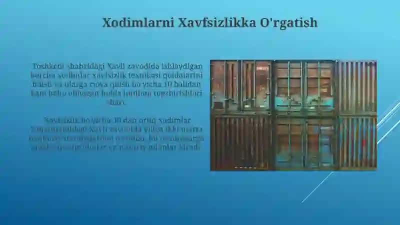 Xavfli Ishlab Chiqarish Ob'ektlarida Sanoat Xavfsizligi 4