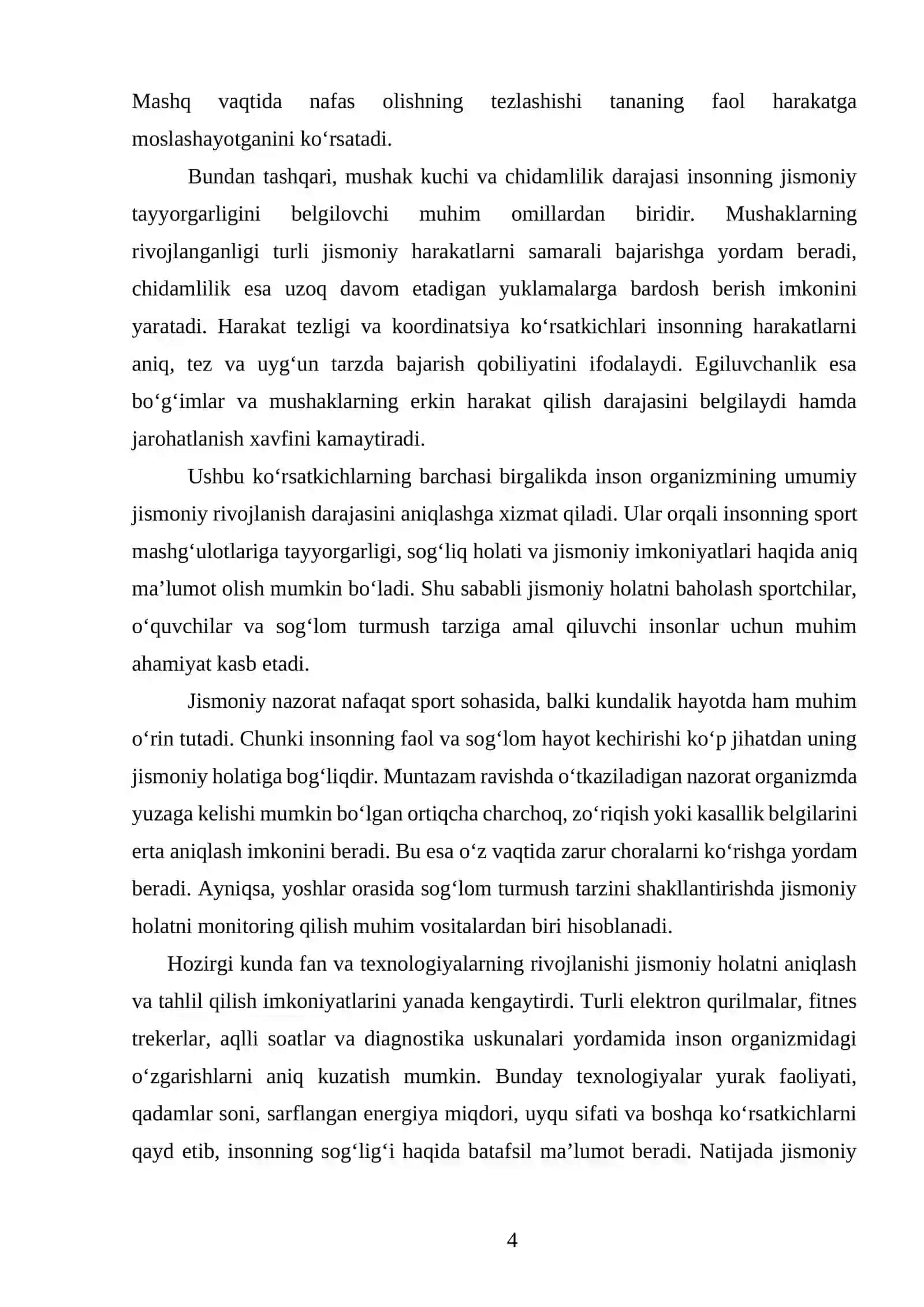 Jismoniy Holatni Nazorat Qilish Asoslari 4