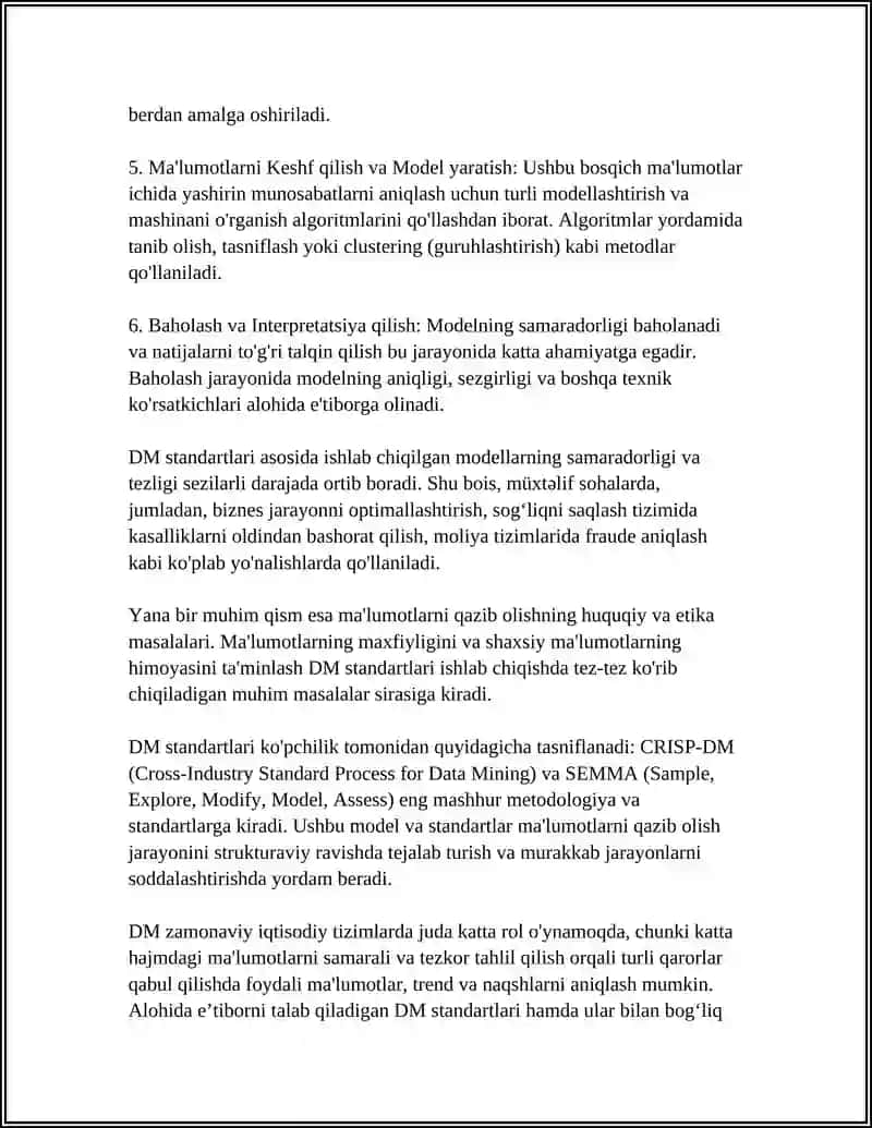 DATA MINING STANDARTIARI 4