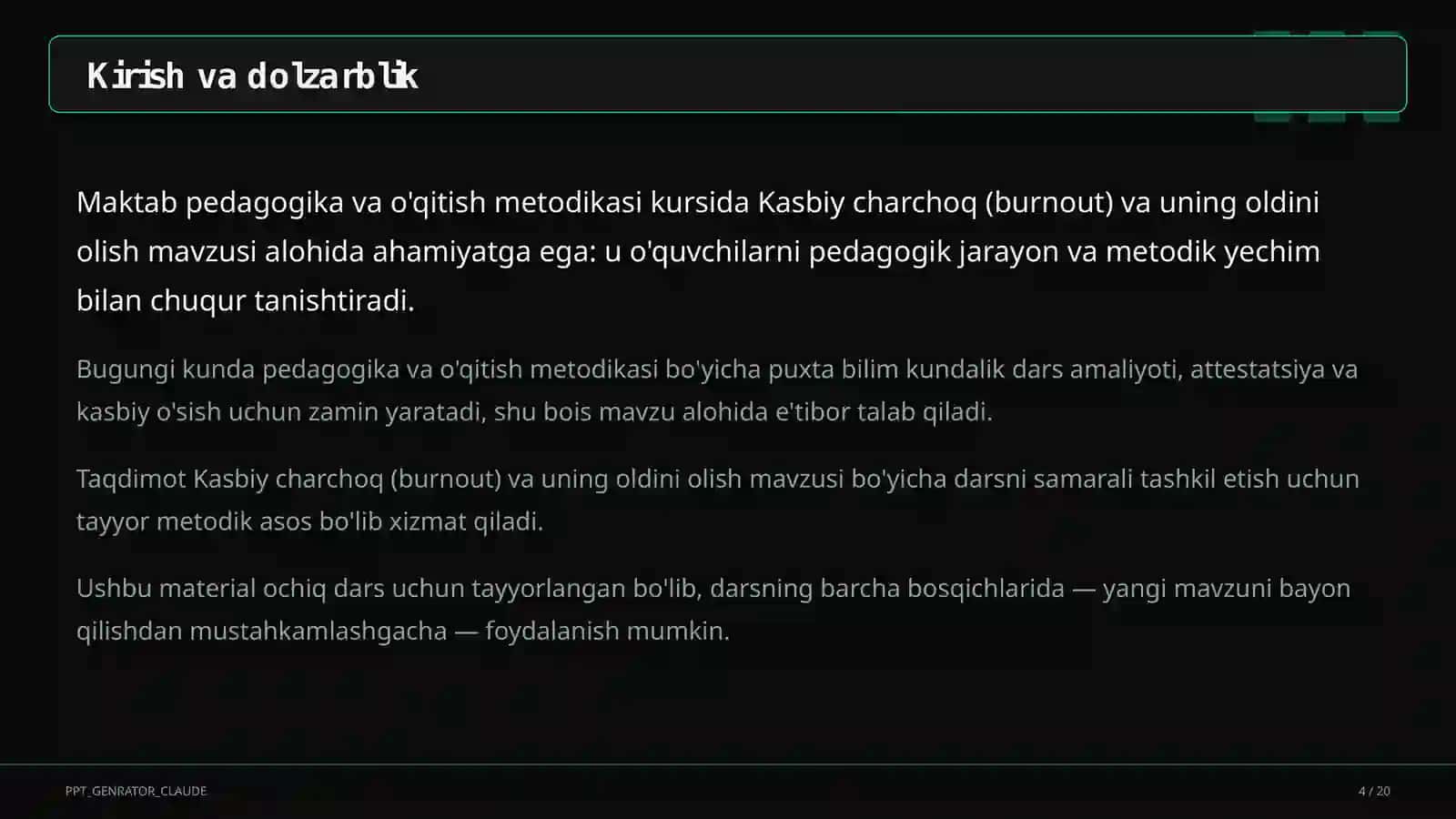 Kasbiy charchoq (burnout) va uning oldini olish 4