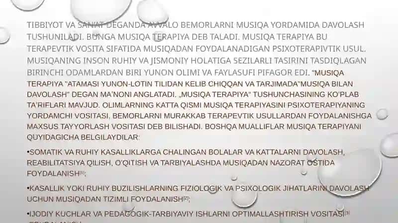 Musiqa davolovchi 4